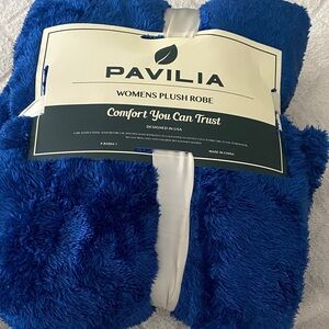 Pavilia Women's Plush Blue Robe